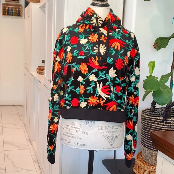Zara sales floral hoodie